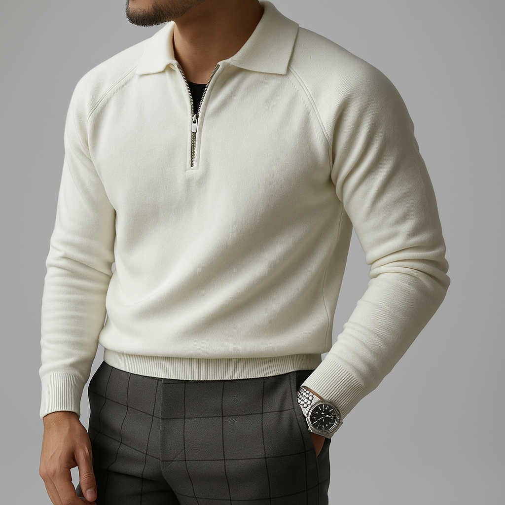 Suéter Polo Masculina de Malha Dominus